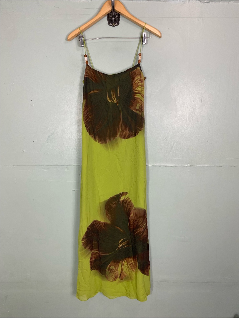 Anthropologie Summer Away Brava Maxi‎ Dress Green Floral Maxi Sundress XS - Picture 2 of 10
